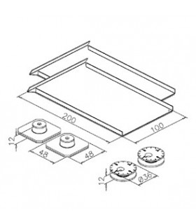 Fixation invisible pour miroir jusqu'à 1.6 m²