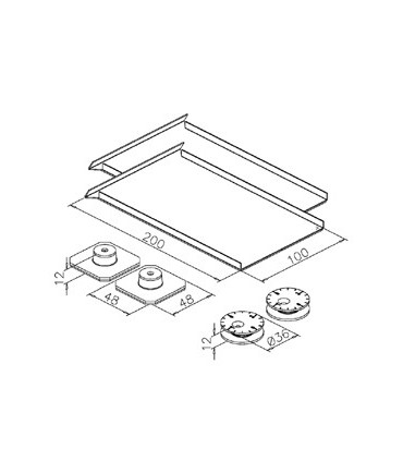 Fixation invisible pour miroir jusqu'à 1.6 m²