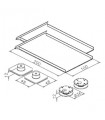 Fixation invisible pour miroir jusqu'à 1.6 m²