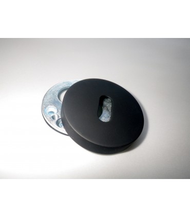 Rosace entrée de clé L Téflon noir Ø 50 mm