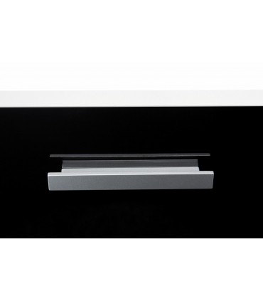 Poignée baton série Table argent mat