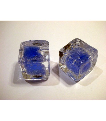 Poignée bouton glaçon bleu nuit