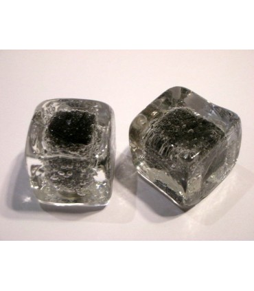 Poignée bouton glaçon noir