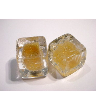 Poignée bouton glaçon topaze