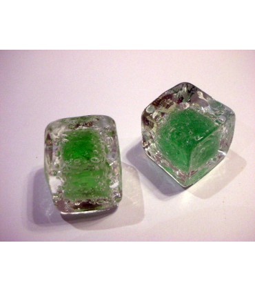 Poignée bouton glaçon vert