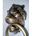 Heurtoir de porte tête de Lion bronze antique