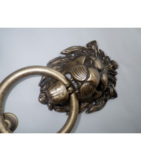 Heurtoir de porte tête de Lion bronze antique Heurtoir de porte tête de Lion bronze antique