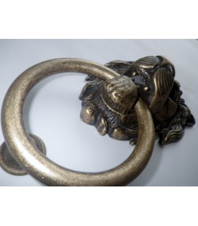 Heurtoir de porte tête de Lion bronze antique Heurtoir de porte tête de Lion bronze antique
