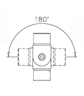 Support orientable pour tube Ø 38 mm technique