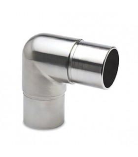 Raccord 90° effet inox brossé