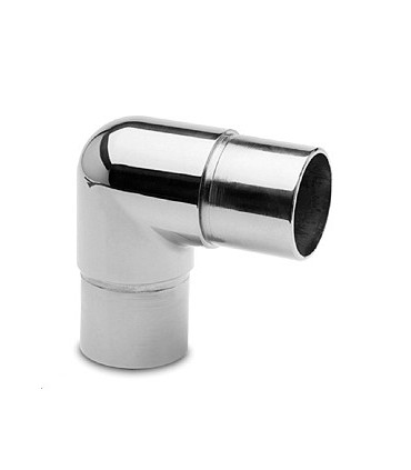 Raccord 90° chromé brillant