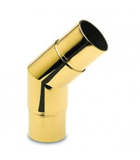 Raccord 45° laiton poli