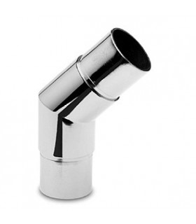 Raccord 45° chromé brillant