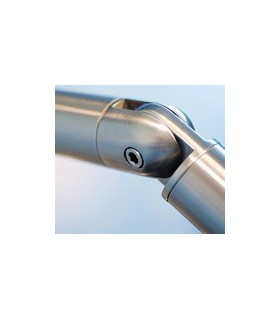 Raccord orientable inox brossé
