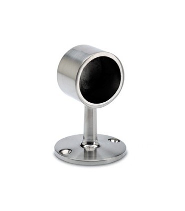 Support plat borgne inox brossé 