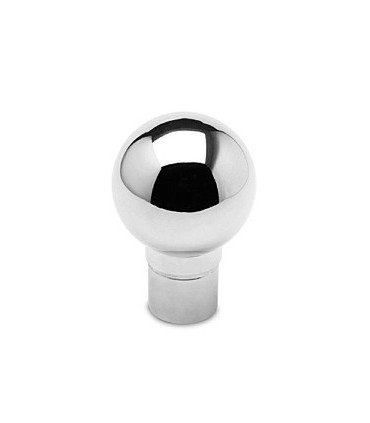 Embout sphérique chromé brillant