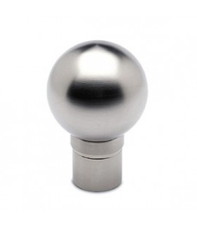 Embout sphérique inox brossé