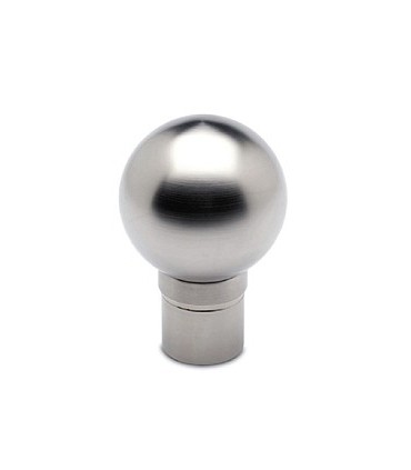 Embout sphérique inox brossé
