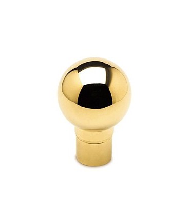 Embout sphérique laiton poli