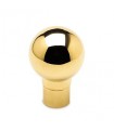 Embout sphérique laiton poli