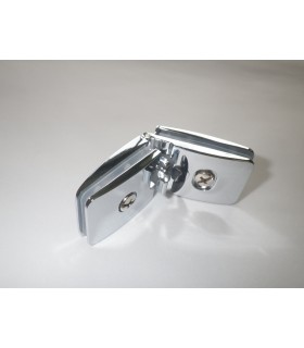 Charnière verre / verre 180° chromé brillant Charnière verre / verre 180° chromé brillant