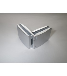 Charnière verre / verre 180° argent mat Charnière verre / verre 180° argent mat