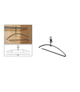 Cintre inox antivol double Cintre inox antivol double