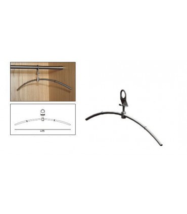 Cintre inox antivol simple