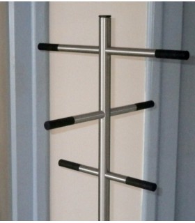 Porte manteaux inox brossé