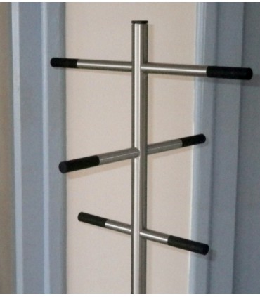 Porte manteaux inox brossé