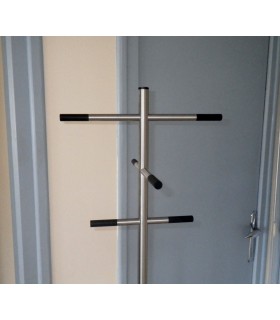 Porte manteaux inox brossé