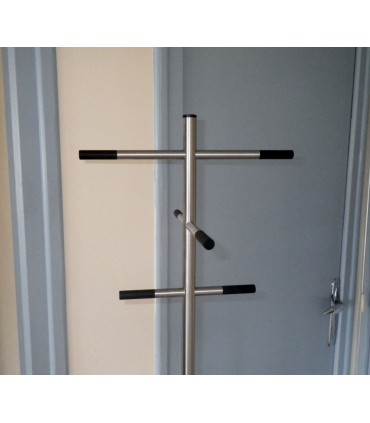 Porte manteaux inox brossé