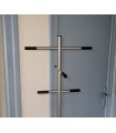 Porte manteaux inox brossé
