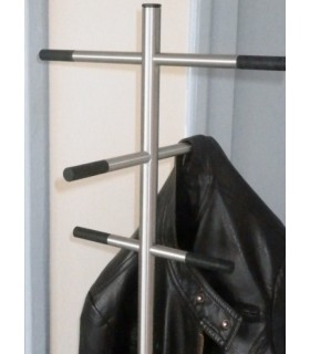 Porte manteaux inox brossé