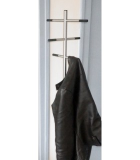 Porte manteaux inox brossé