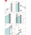 Embout de finition pour profil verre fixe