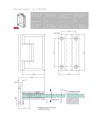 Charnière 90° pour porte en verre Charnière 90° pour porte en verre