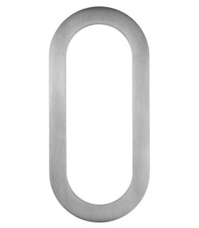 Set de deux poignées inox brossé a coller hauteur 150 mm Set de deux poignées inox brossé a coller hauteur 150 mm