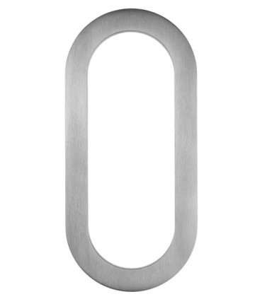 Set de deux poignées inox brossé a coller hauteur 150 mm