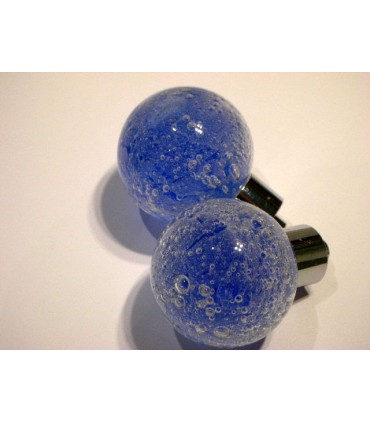 Poignée bouton bulle bleu nuit