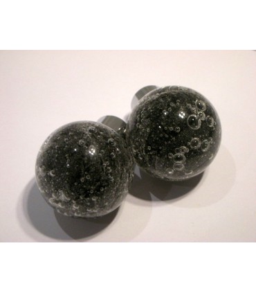 Poignée bouton bulle noir