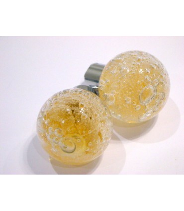 Poignée bouton bulle topaze