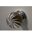 Poignée bouton spirale en verre