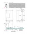 Charnière 90° pour porte en verre Charnière 90° pour porte en verre