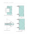 Charnière 180° verre / verre