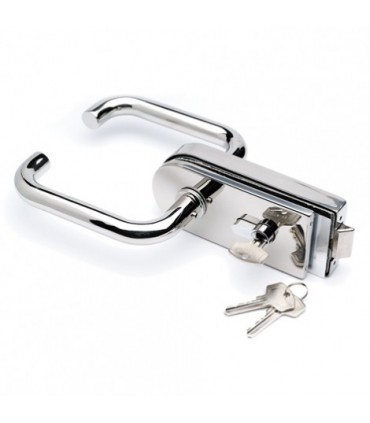 Serrure inox brillant avec cylindre