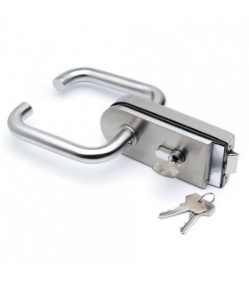 Serrure inox brillant avec cylindre Serrure inox brillant avec cylindre