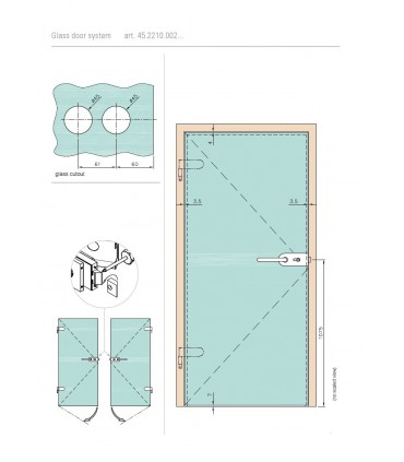 Serrure inox brillant avec cylindre