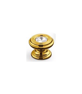 Bouton doré et strass Bouton doré et strass