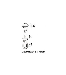 Poignée bouton tirette cuir Poignée bouton tirette cuir